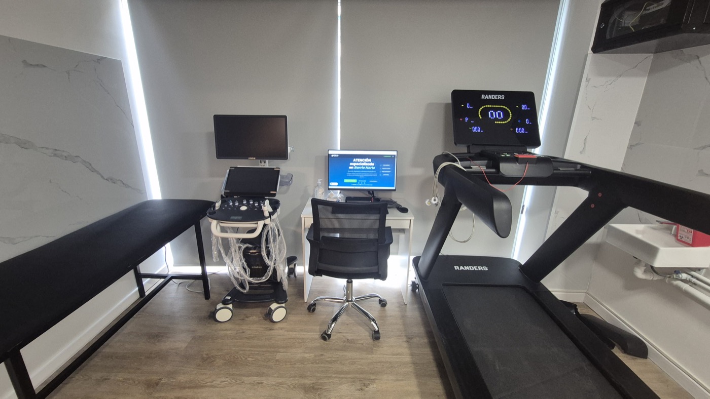 Sala de ergometría y ecodoppler en CICAR Barrio Norte